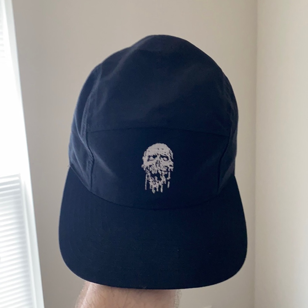 Liquid death camping hat